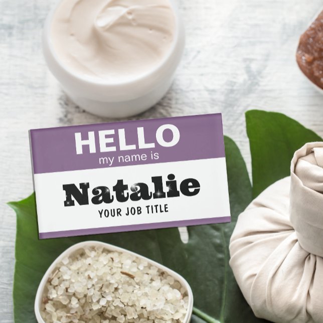 Hallo, mein Name ist für Krankenpfleger angepasst Namenschild (Von Creator hochgeladen)