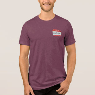Hallo: Mein Name ist Geh zur Hölle! Tri-Blend Shirt