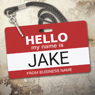 Hallo, mein Name ist Jake - lustiges Halloween-Kos Ausweis