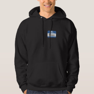 Hallo, mein Name ist Mason, lustiger Namensschild Hoodie