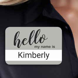 Hallo Mein Name ist - Moderne Kalligrafie nach Maß Namensschild