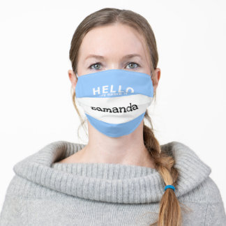 hallo mein name ist Mund-Nasen-Maske aus stoff