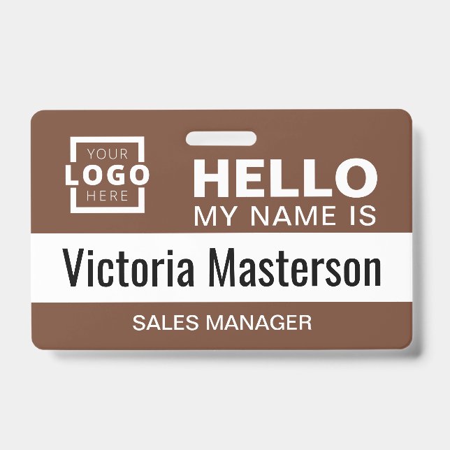 Hallo Mein Name ist - Name des benutzerdefinierten Ausweis (Vorderseite)