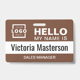 Hallo Mein Name ist - Name des benutzerdefinierten Ausweis