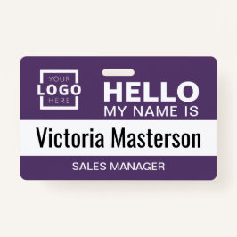 Hallo Mein Name ist - Name des benutzerdefinierten Ausweis