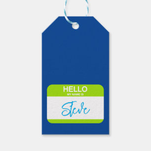 Hallo, mein Name ist Nametag farbenfroher Bürospas Geschenkanhänger