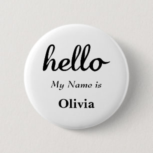 Hallo Mein Name ist Personalisiert Hallo Gaben Button