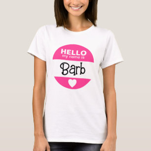 Hallo, mein Name ist - Pink - Benutzerdefiniertes T-Shirt
