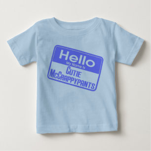 Hallo Mein Name ist Süsse McCrappypants Baby T-shirt