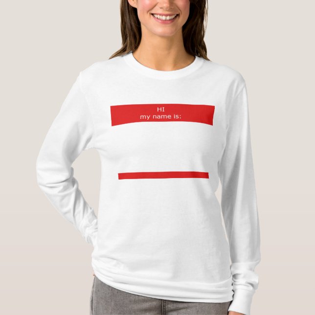 Hallo! mein Name ist T-Shirt (Vorderseite)