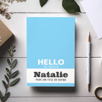 Hallo mein Name ist trendy Typografie Monogram Cus