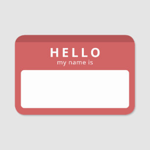 Hallo Mein Name Ist Wiederverwendbarer Konventio Namensschild