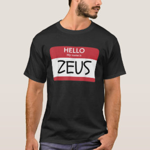 Hallo, mein Name ist Zeus Funny Griechischer Gott  T-Shirt
