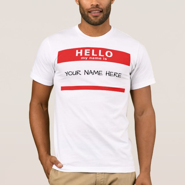 Hallo, mein Name T-Shirt (Vorderseite)