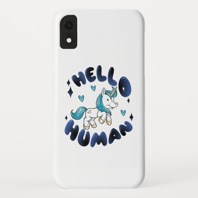 Hallo Mensch Lieblich Unicorn Case-Mate iPhone Hülle (Rückseite)