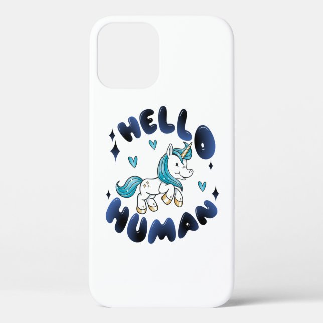 Hallo Mensch Lieblich Unicorn Case-Mate iPhone Hülle (Rückseite)