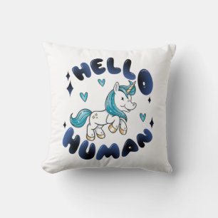Hallo Mensch Lieblich Unicorn Kissen
