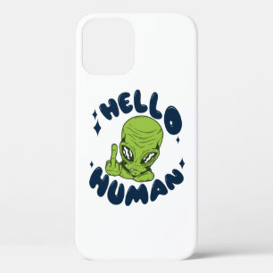 Hallo Mensch lustiger Außerirdischer Case-Mate iPhone Hülle