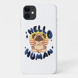 Hallo Mensch Meditierender Yoga-Hund Case-Mate iPhone Hülle