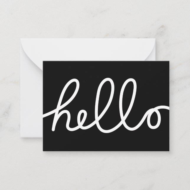 Hallo Mitteilungskarte (Vorderseite)