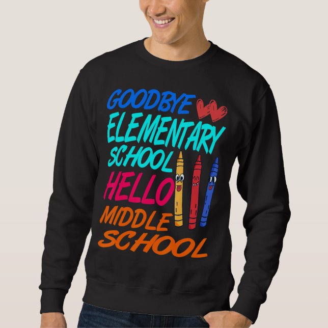Hallo Mittlerer Abschluss Vortrag Sweatshirt (Vorderseite)