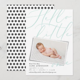 Hallo modern 1 Foto Schwarz-weißes Aqua Ankündigung