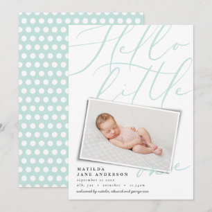 Hallo moderne 1-Foto-Aquakulturtypografie Ankündigung