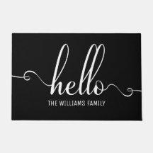 Hallo Moderne Typografie Weiß und Schwarz