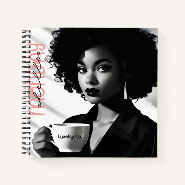 Hallo Montag Inspirier Your Week Notebook Notizbuch (Vorderseite)