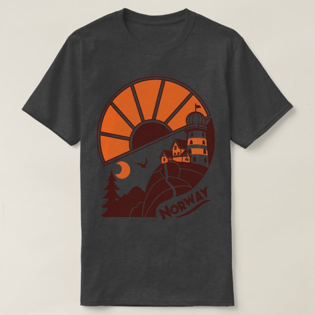 Hallo nach Norwegen T-Shirt (Design vorne)