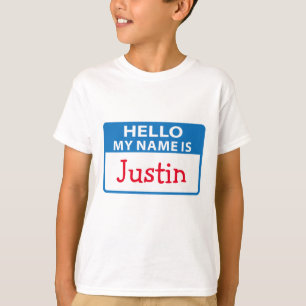 Hallo Name Tag T-Shirt
