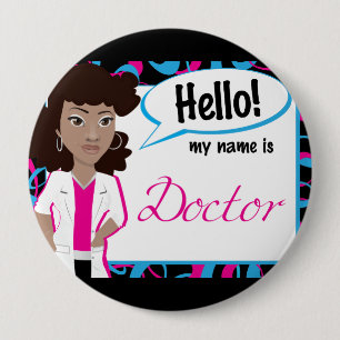 Hallo Namensschild - Dr. Updo Button