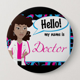 Hallo Namensschild - Dr. Updo Button