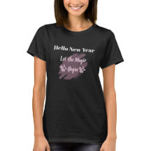 Hallo Neujahrs-Beginn-T-Shirt T-Shirt
