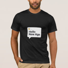 Hallo New Age Einfaches Geburtstags-T-Shirt Minima T-Shirt