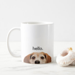 Hallo Niedlich Funny Beagle Dog Modernes Trendy Kaffeetasse