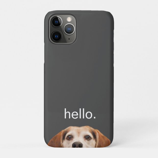 Hallo Niedlich Funny Lächeln Beagle Hund Modern Gr Case-Mate iPhone Hülle (Rückseite)