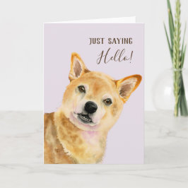 Hallo  | Niedlich Shiba Inu Dog Karte