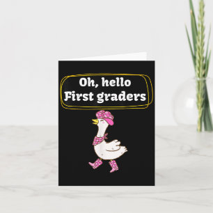 Hallo, Niedliche Gänsekenntnisse Karte