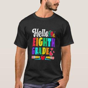 Hallo Niedliche Jungen der achten Klasse Kinder zu T-Shirt