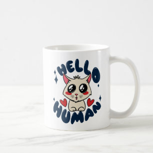 Hallo Niedliche Katze Kaffeetasse