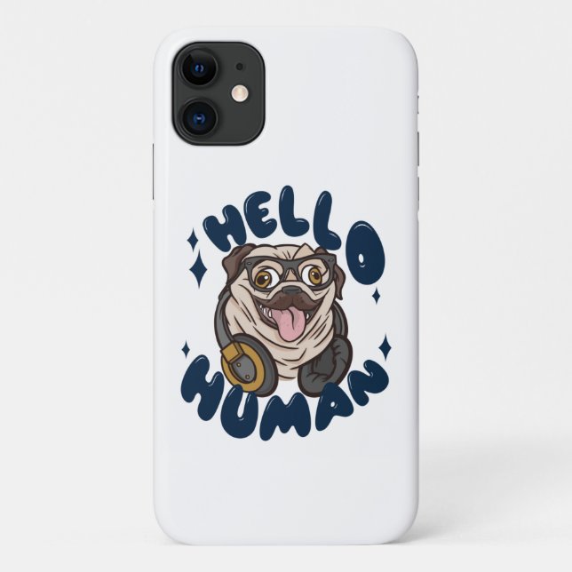 Hallo, Niedlicher Hund Case-Mate iPhone Hülle (Rückseite)