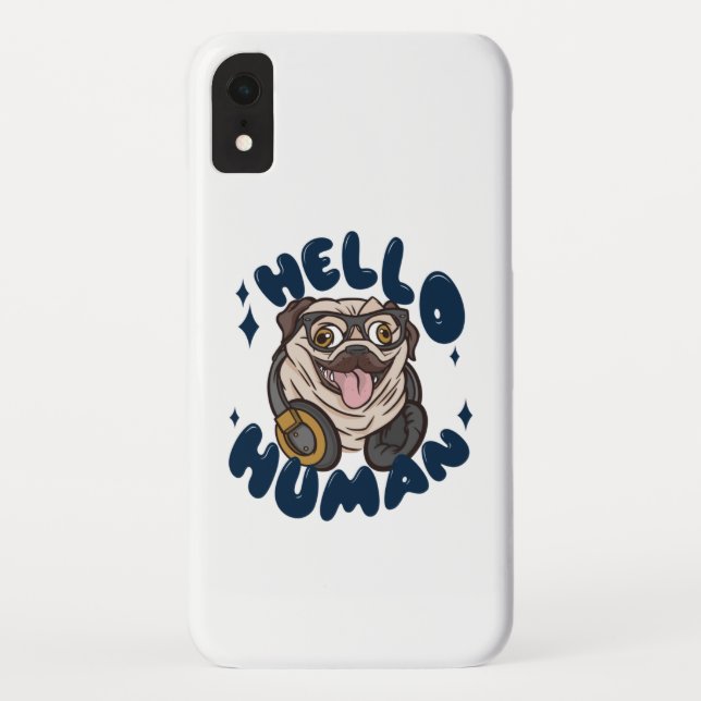 Hallo, Niedlicher Hund Case-Mate iPhone Hülle (Rückseite)