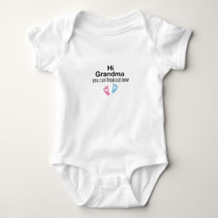 Hallo Oma, du kannst jetzt ausfristen, Baby Gesche Strampler