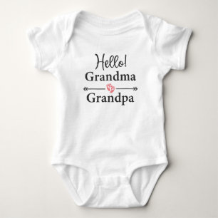 Hallo Oma und Oma Pregnancy Ankündigung Baby Strampler