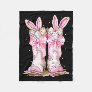 Hallo Ostern Western Osterhase Cowboy Stiefel Froh Fleecedecke