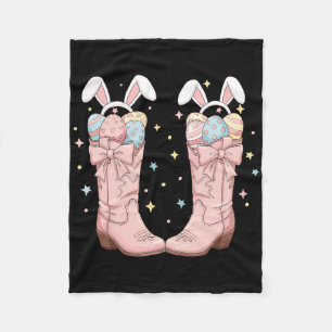 Hallo Ostern Western Osterhase Cowboy Stiefel Oste Fleecedecke
