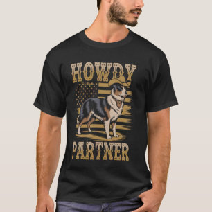 Hallo Partner Kuhhirtenhund Australischer Schäferh T-Shirt