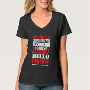 Hallo Pension Renaissance Computerreparaturtechnik T-Shirt