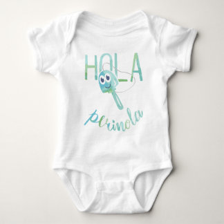 Hallo Perinola Watercolor Venezuelan Phrases Baby Strampler